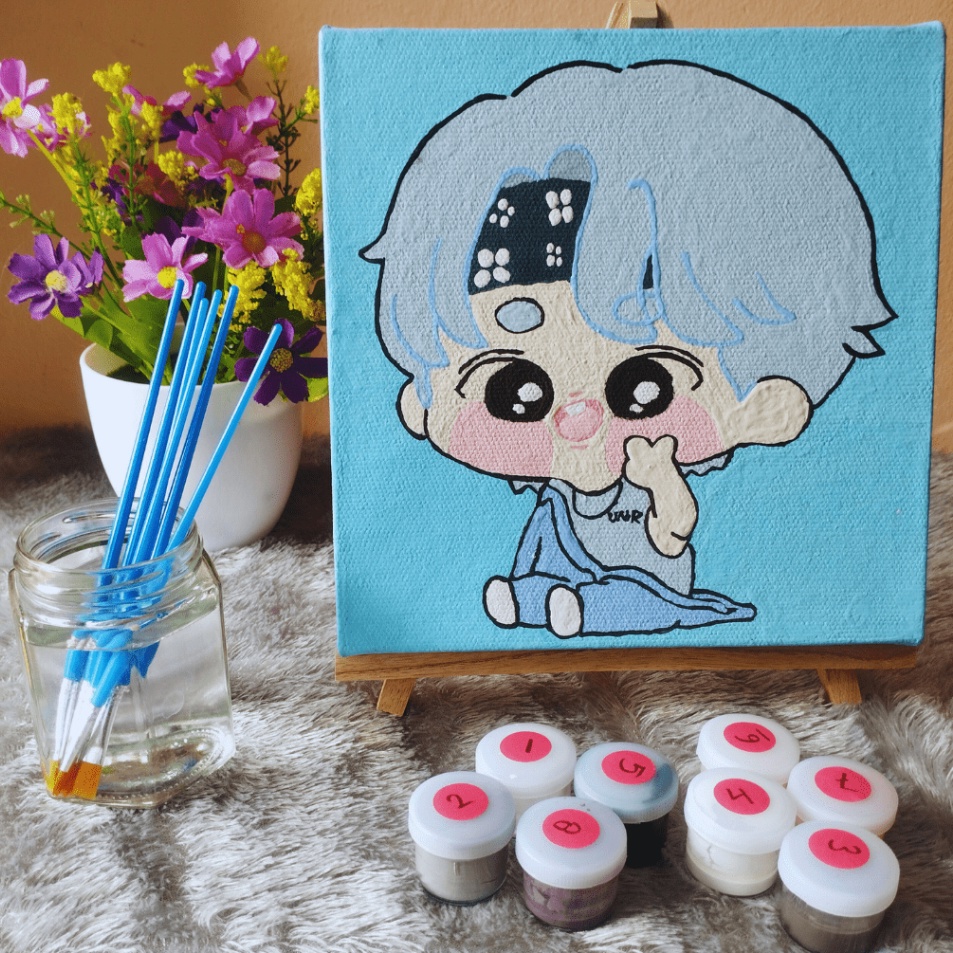 

Ready Paint by Number s Khusus Paint By Number Anime 2x2 cm Paint by Number Kit DIY canvas painting Kit mewarnai lukisan with wooden frame numbers kanvas painting kit with frame siap lukis oil painting paint by number s buku