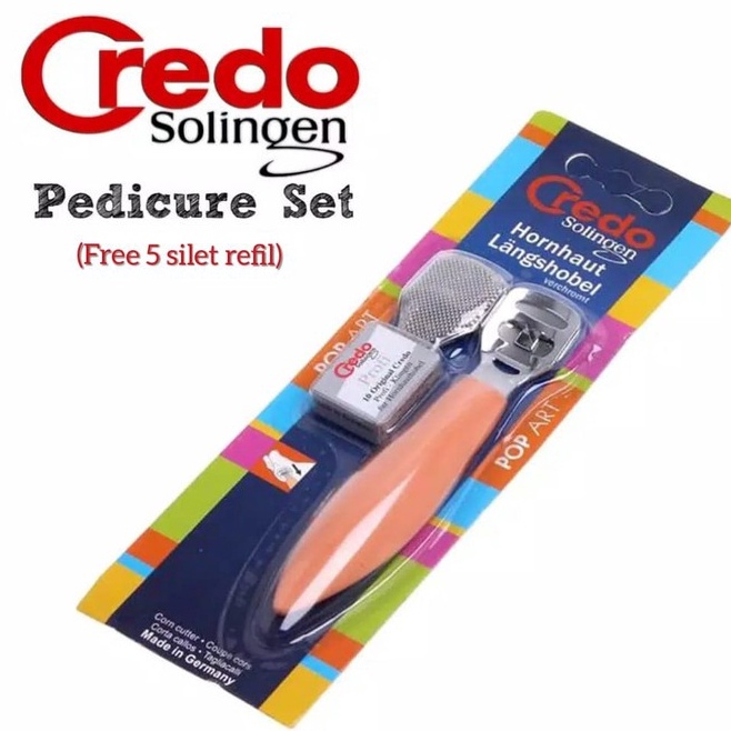 

Dijual Murah CREDO Solingen Alat Gagang Silet Kaki Corn Cutter Pedicure Set