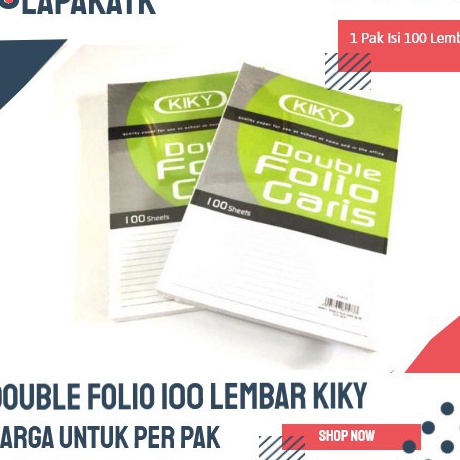 

PROMO Kes double folio bergaris 1 lembar Kiky