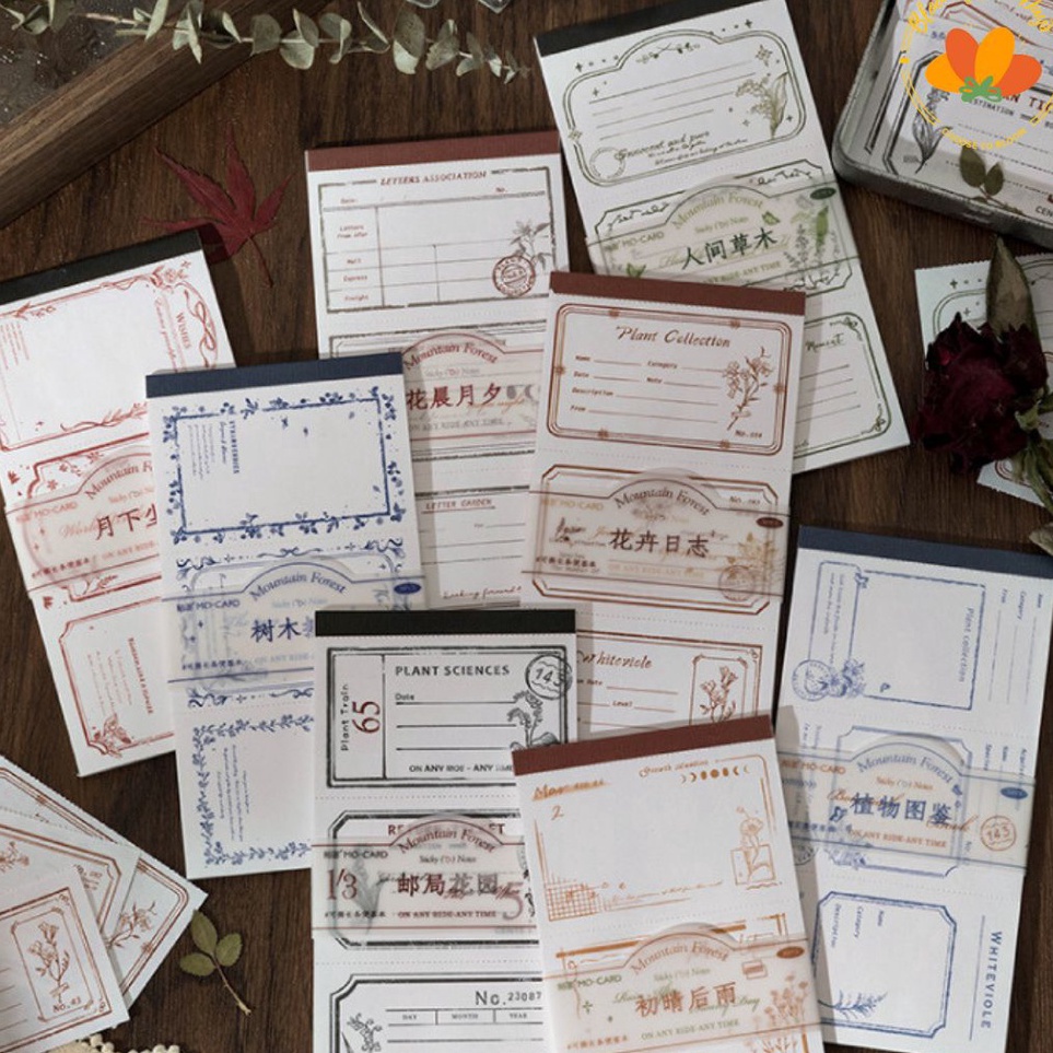 

bloomingyouys vintage memo floral catatan aesthetic scrapbook journal supplies