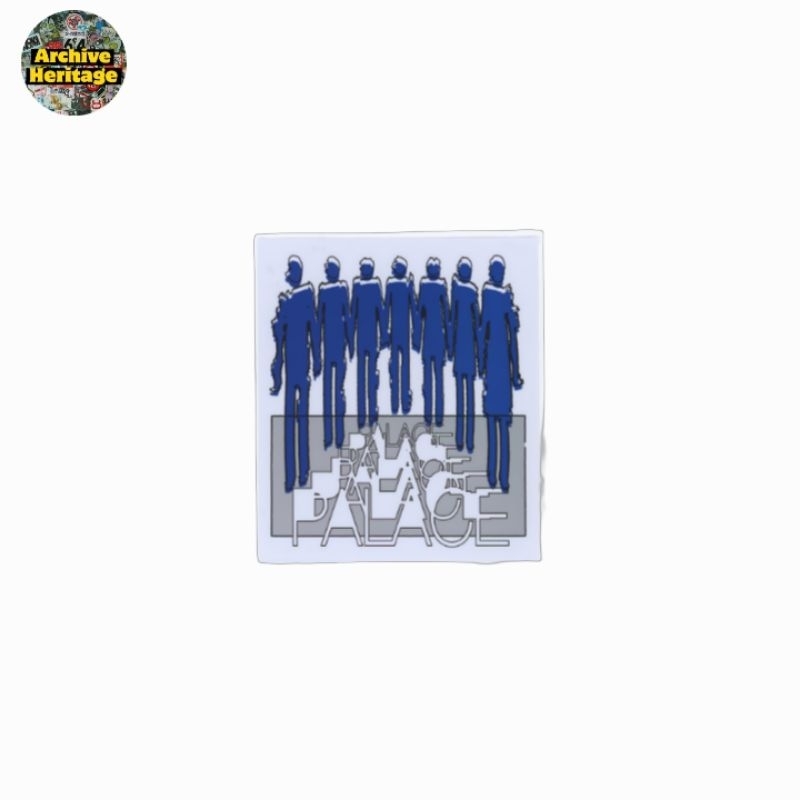 

sticker PALACE blue crowd stiker graphic brand streetwear hypebeast clothing vintage
