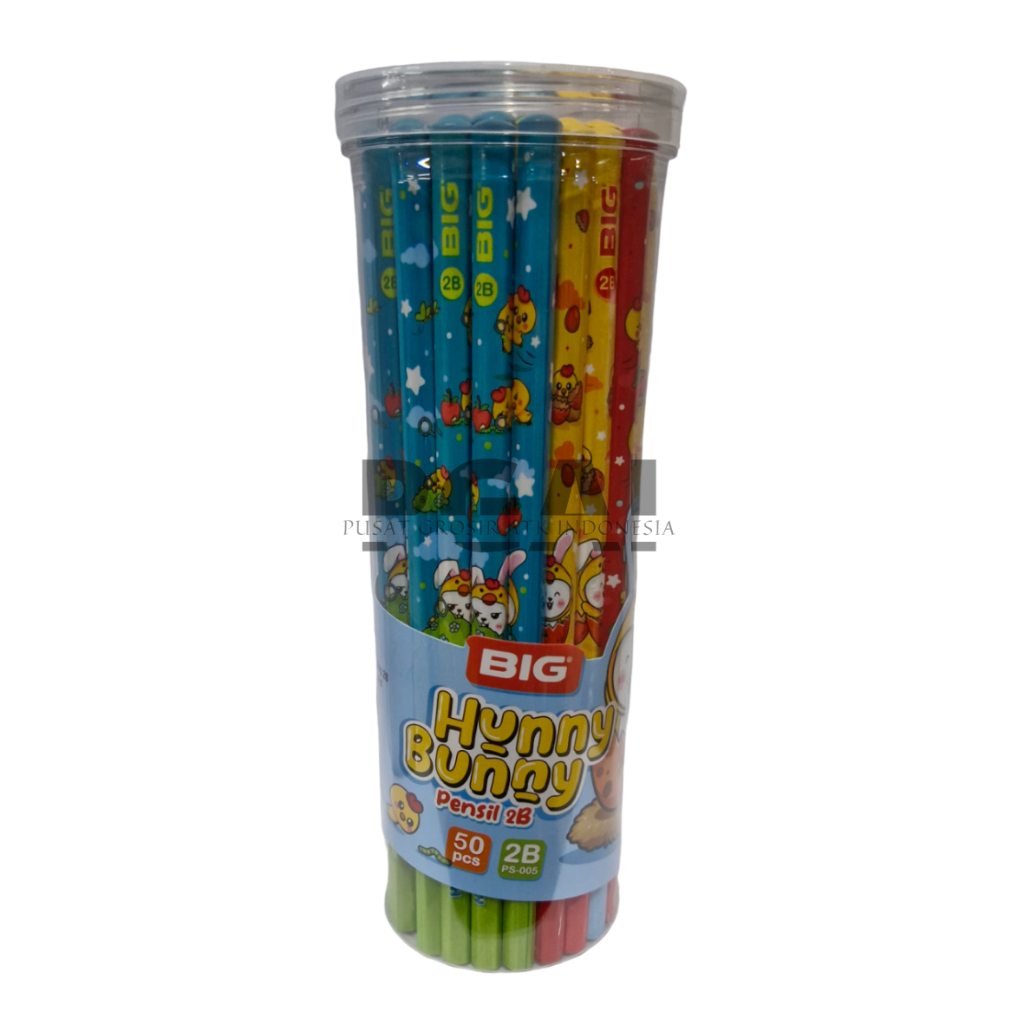 

PENSIL PENCIL 2B BIG STATIONERY HUNNY BUNNY 1 KALENG ISI 50 PCS PS-005