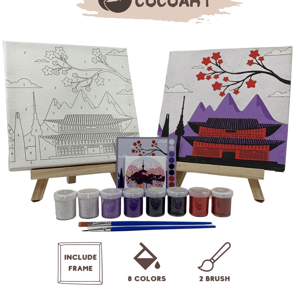 

Paint By Number Kit Korea Cocoart I Kanvas 2 x 2 cm