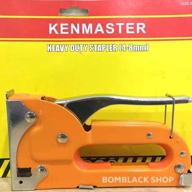 

Stapler KENMASTER Staples Steples Tembak Jok Motor Tacker Oren