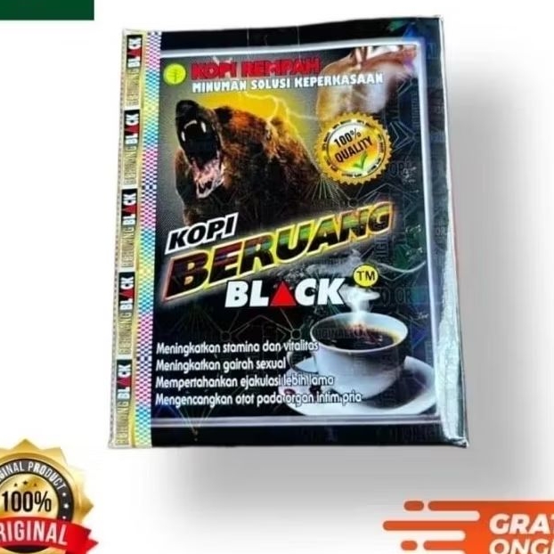 

BERUANG ORI KOPI HITAM ASLI MINUMAN KEBUGARAN PRIA HARUM TAHAN LAMA INSTAN COFFEE MIX 3IN1 BISA COD