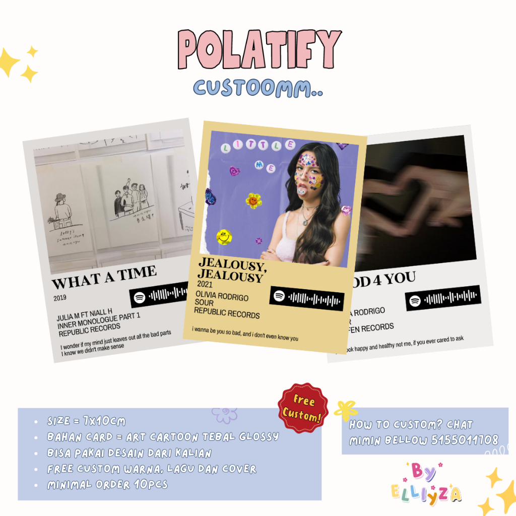 

POLATIFY - Spotify Polaroid Code Custom Glossy Viral Termurah
