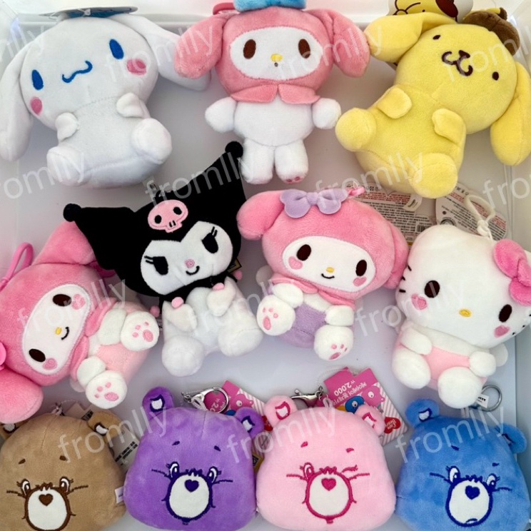 Premium READY Daiso Doll Plushy Sanrio Cinnamoroll My Melody Kuromi Pompopurin Carebears Korea Bonek