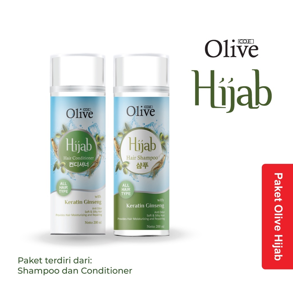 WAWA - SYB COE Olive Hijab Hair Shampoo & Conditioner 200 ML With Keratin Ginseng