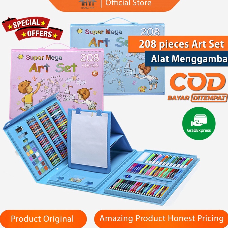 

Alat Lukis Set Crayon Anak Pengasah 28pcs Set Alat Menggambar Melukis Anakanak Crayon Cat Air Pensil