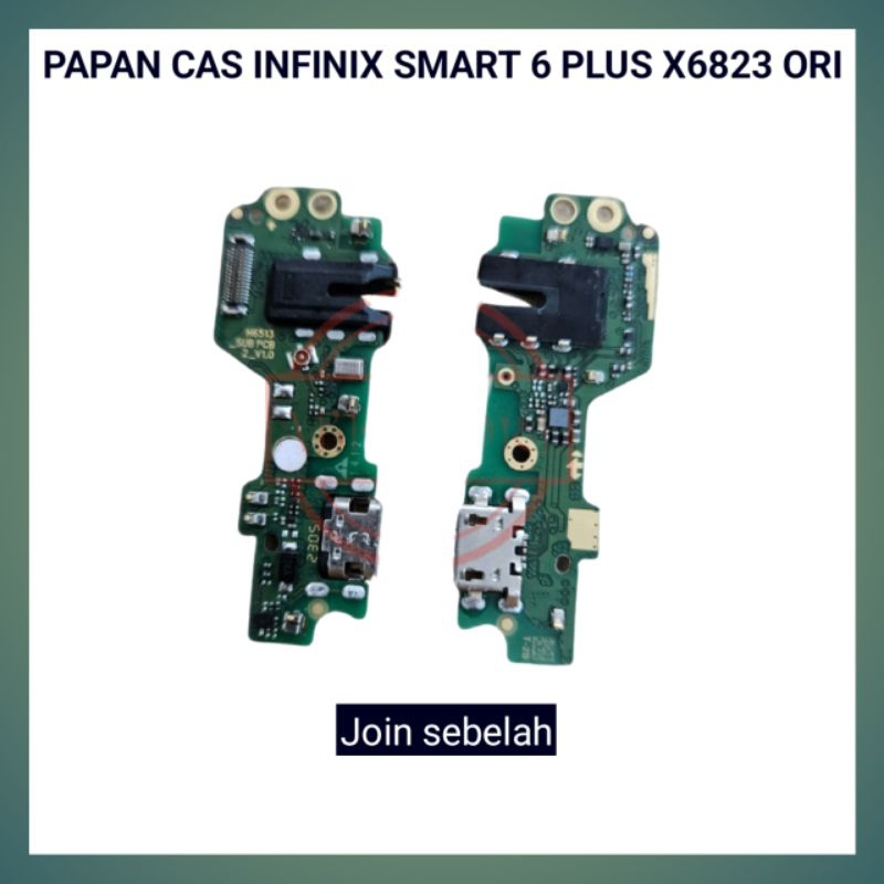 PAPAN CAS INFINIX SMART 6 X6823 PLUS PCB KONEKTOR CHARGER SMART 6 PLUS X6823