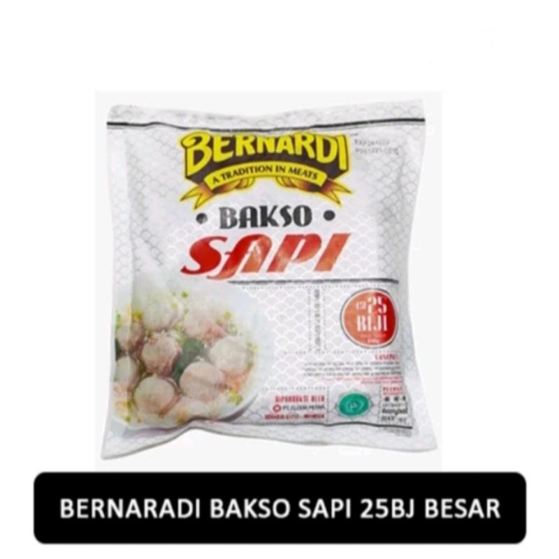 

Bernardi Bakso Sapi Besar Isi 25pcs 340g