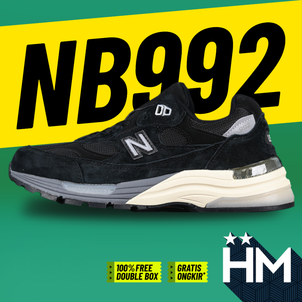 NB Balance 992 Black Grey M992BL (Size 36-45)