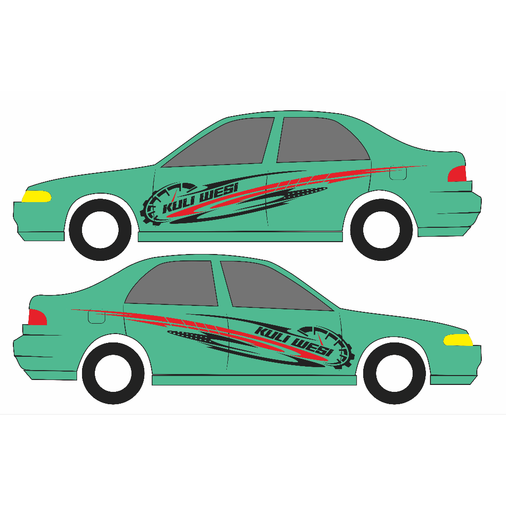 STIKER CUTING MOBIL SEDAN