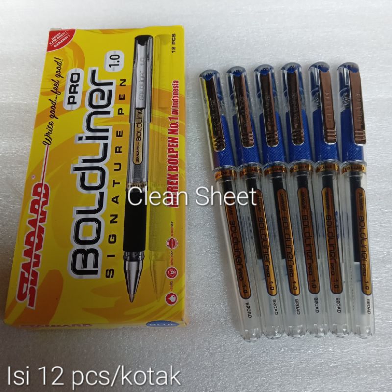 

Pulpen gel boldliner pro 1.0mm (Harga/1 lusin) Biru