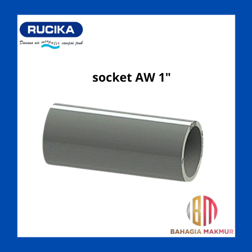 RUCIKA Socket AW  Sok sambungan lurus 1"