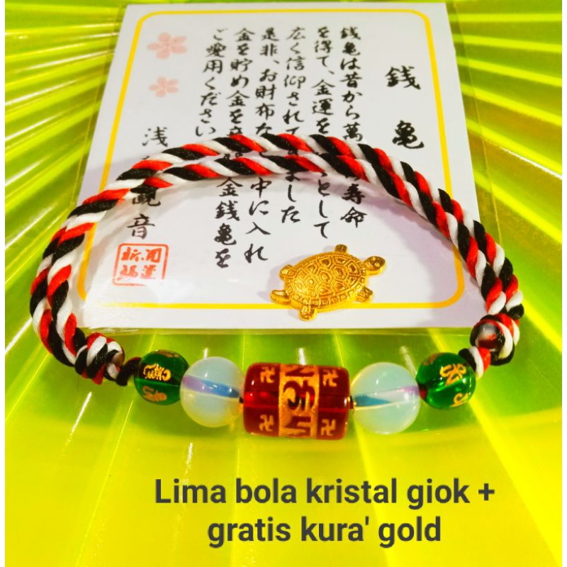 GELANG TRIDATU KRISTAL GIOK GELANG ASLI BATU KRISTAL GIOK ASLI