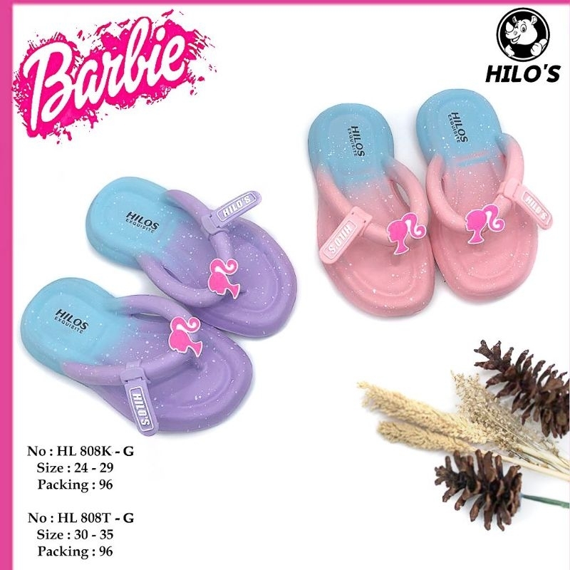 Sandal Jepit Anak Perempuan Barby Sendal HILOS Anak Cewe Usia 7 Tahun
