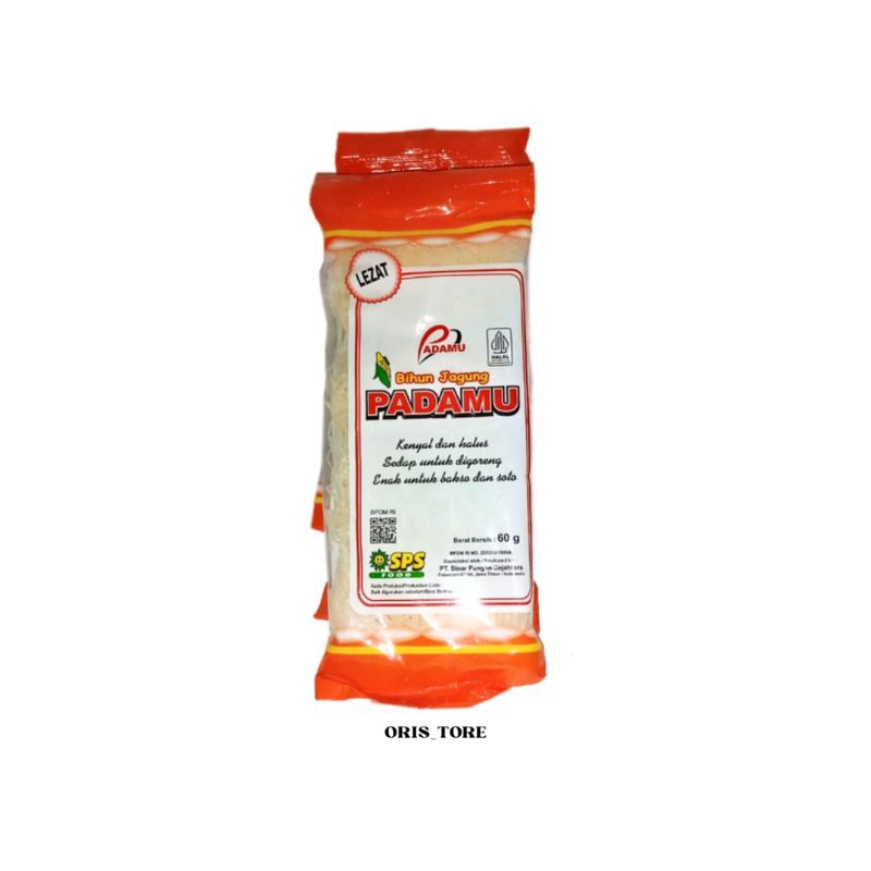 

Bihun Jagung Padamu Orange, 1 Renceng Isi 4 Sachet, Berat Per Sachet 60 Gram