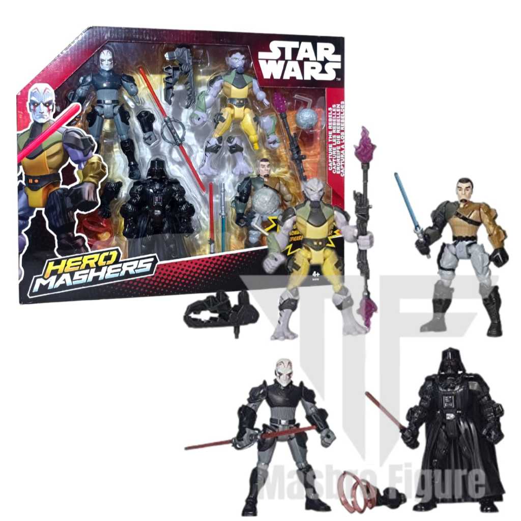 Action Figure Hasbro Star Wars Hero Mashers Capture The Rebels Box Set