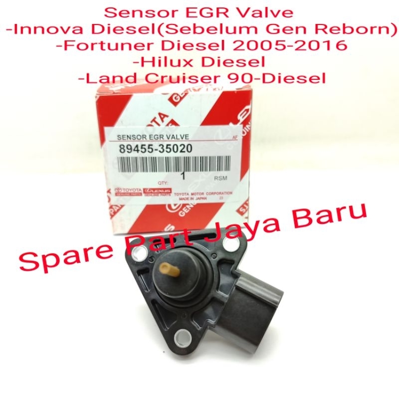 Sensor Switch EGR Valve Toyota Fortuner Diesel 2005-2016 Original
