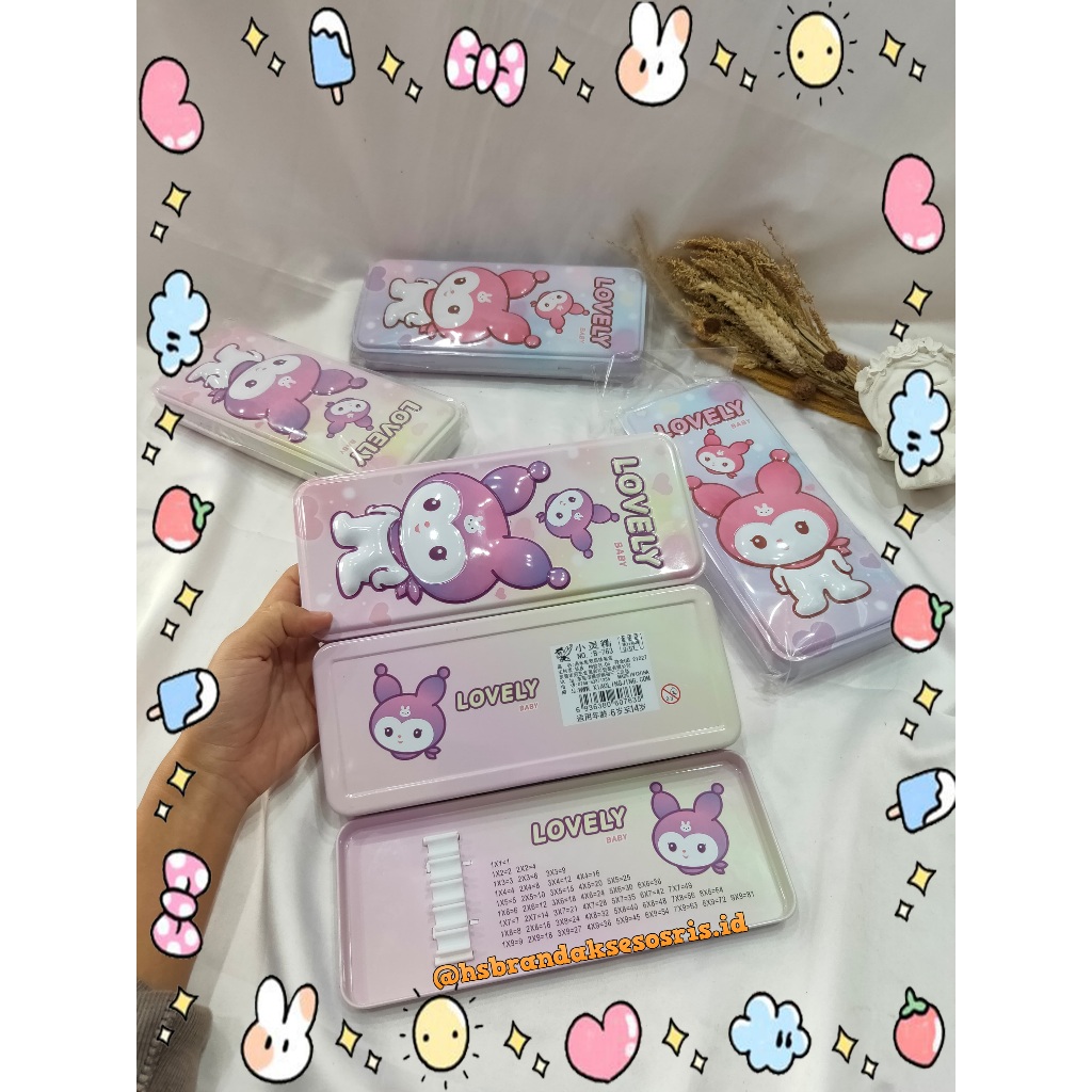 

KOTAL PENCIL FANCY IMPORT BAHAN TEBAL / TEMPAT PENSIL KUROMI 2TINGKAT / TEMPAT PENSIL LUCU FREE PERKALIAN / CUTE KUROMI PENCIL CASE / PK3728