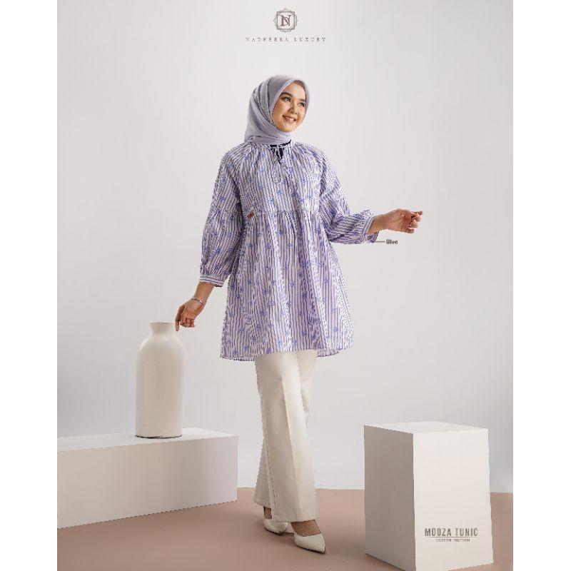 READY PROMO MOOZA BLOUSE & TUNIK NADHEERA LUXURY / ATASAN WANITA