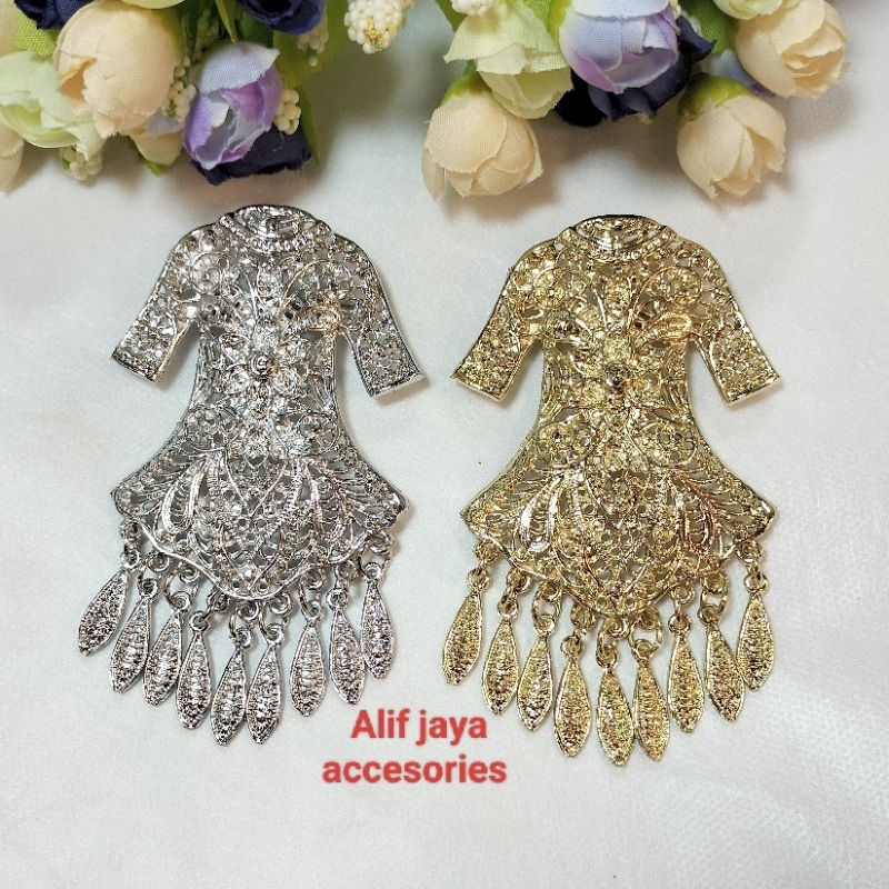 Bros kebaya / Bros kebaya etnik / Bros kebaya kutubaru / Bros motif baju