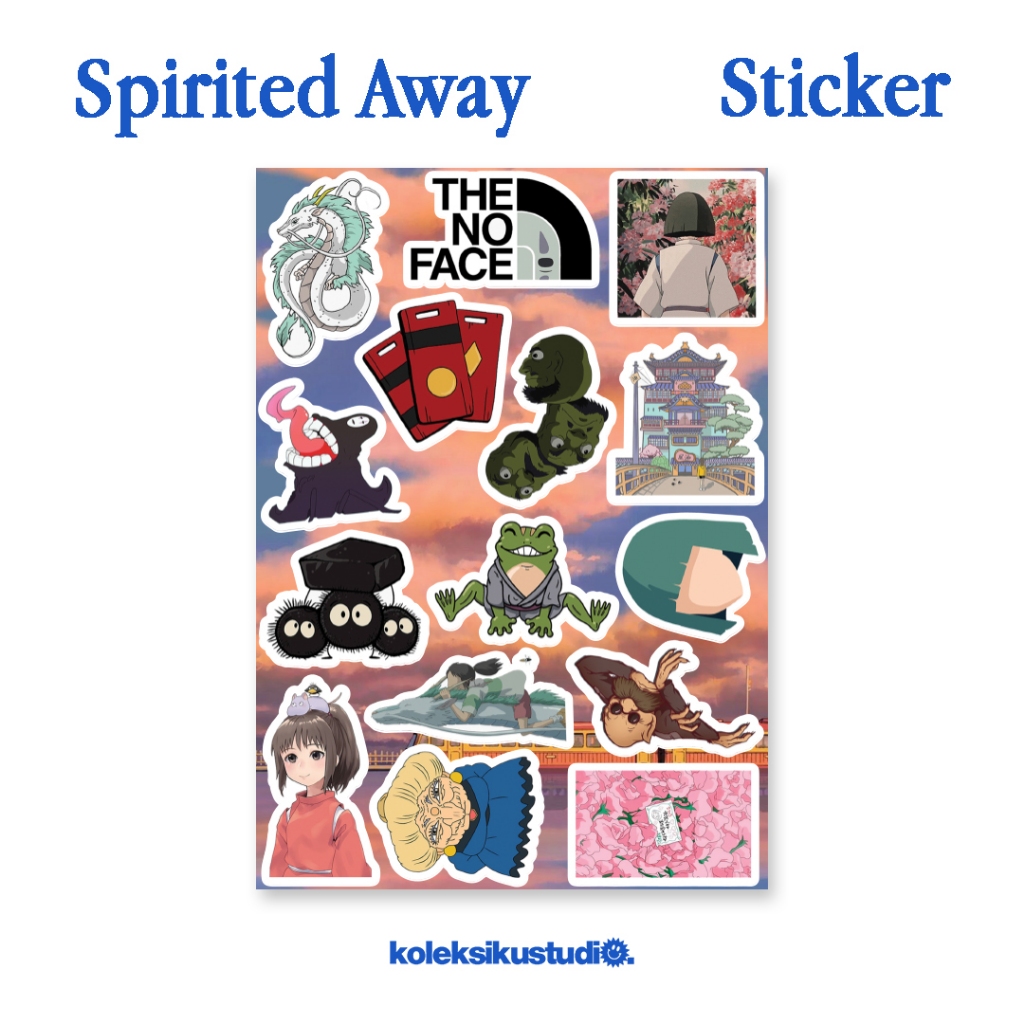 

Stiker Spirited Away Sticker Ghibli Anime Kartun Cartoon Aesthetic Lucu Stiker HP Laptop