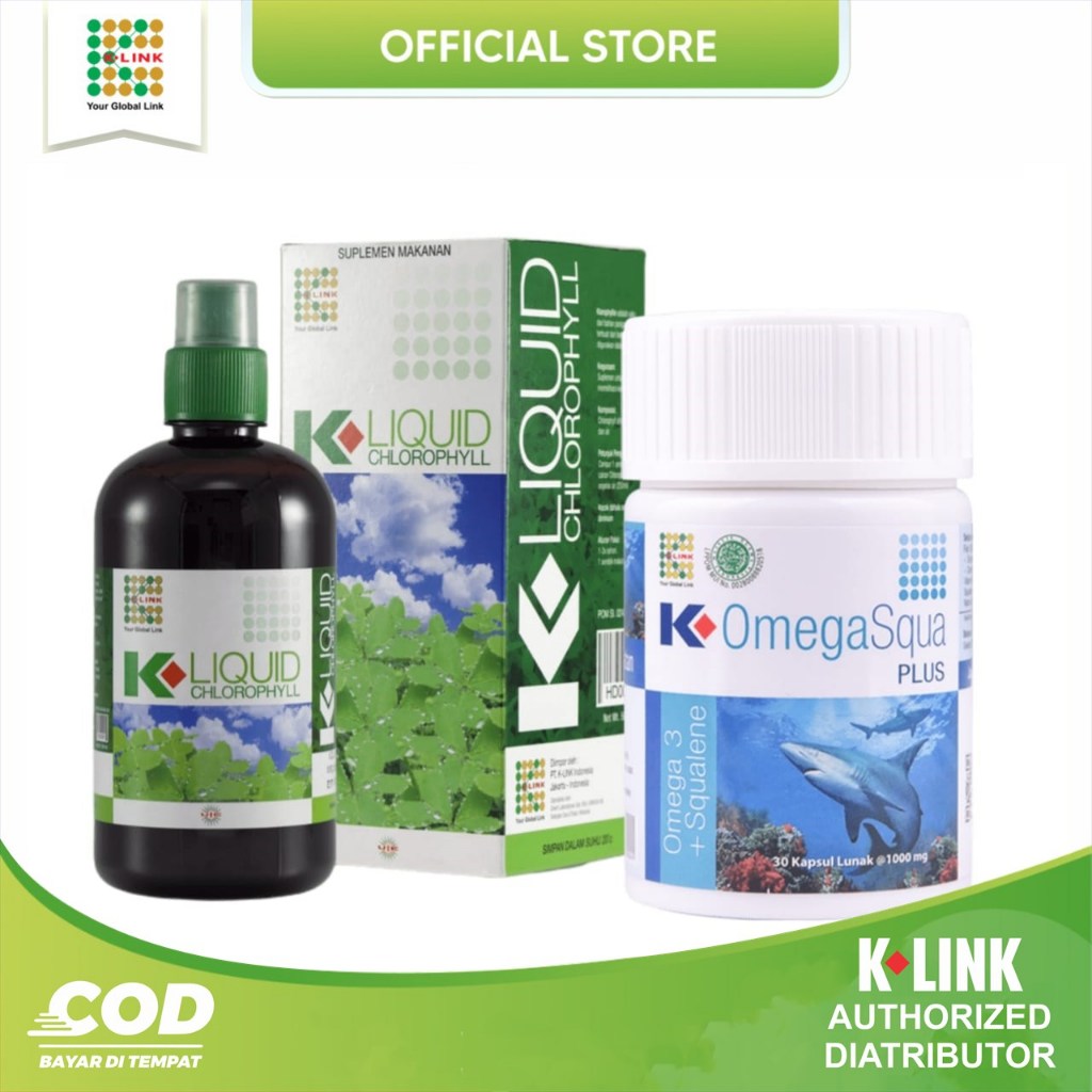 

klorofil 500 ml asli original chlorophyll omega squa plus omega klink omega 3 k link