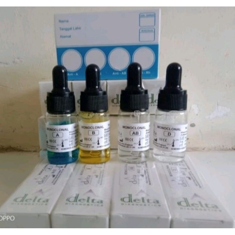 Golongan darah 1set / golongan darah delta 1 set