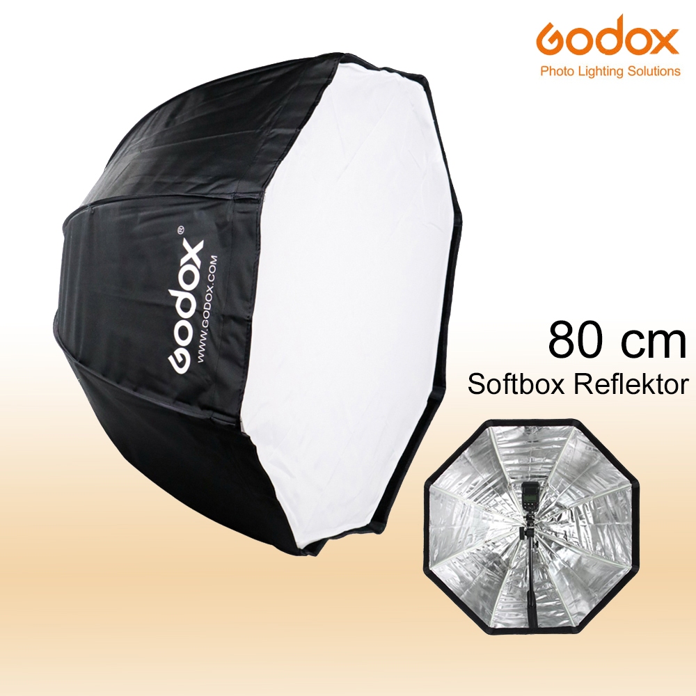 Godox Payung Softbox Reflektor Octagon 80cm Flash Speedlight