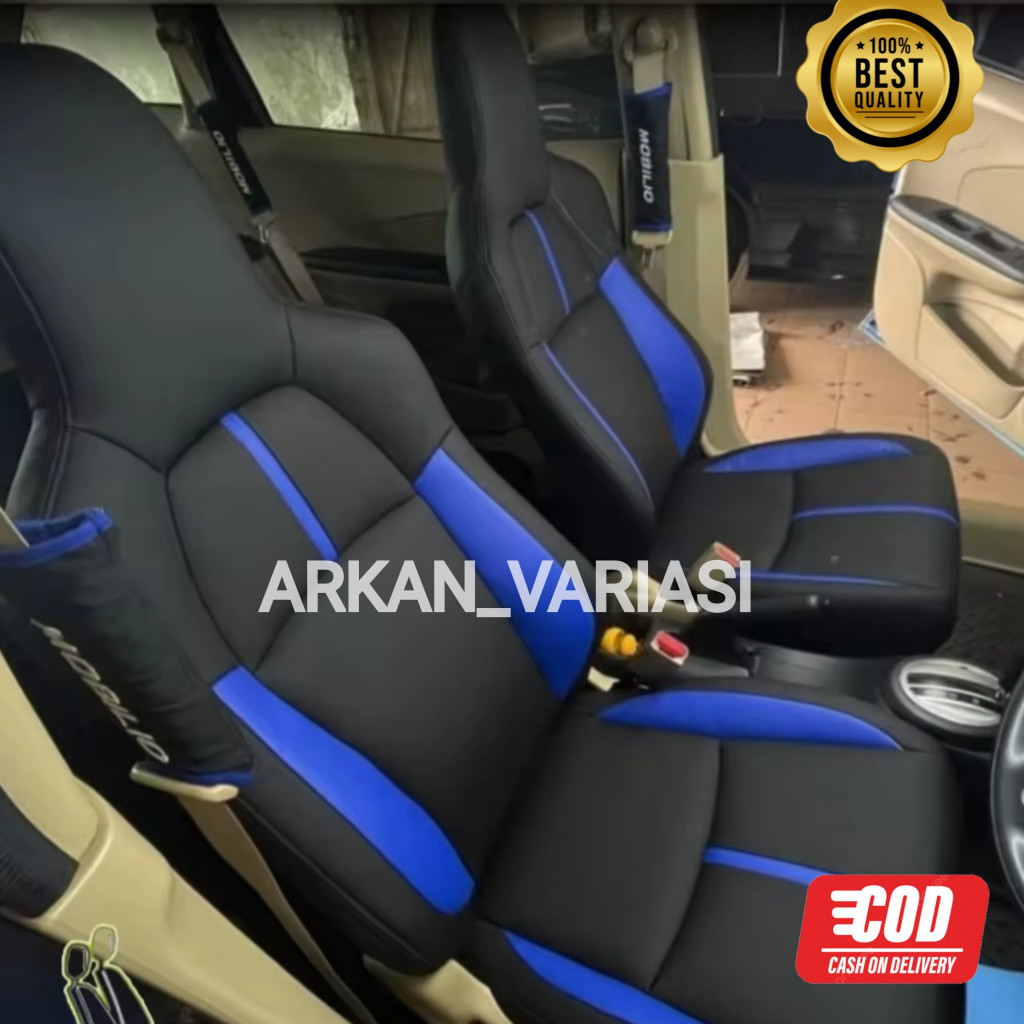 Sarung jok ayla 2014 - 2021 cover jok mobil ayla fullset 2 baris bahan kulit sintetis oscar