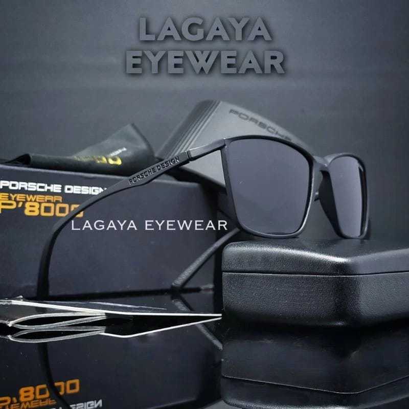 Kacamata Porsche Design Polarized Hitam Pria Anti Silau Import Keren Terbaru