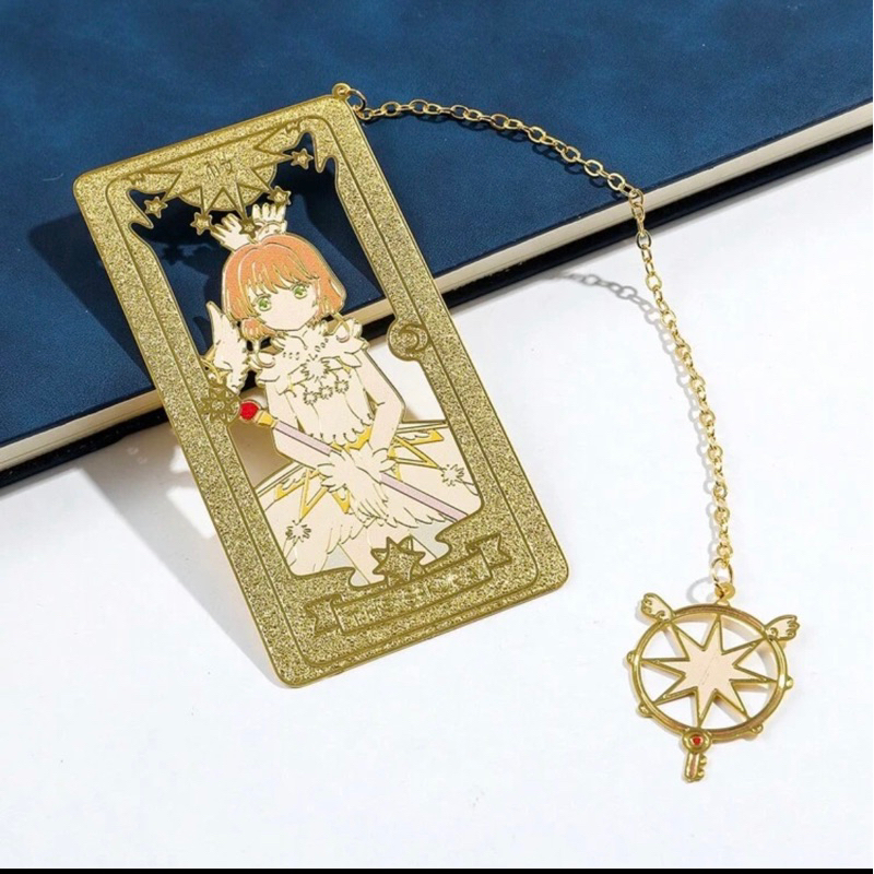 

Series Metal Bookmarks, Cartoon Card Captor Sakura Book Marker Novelty Stationery Birthday Party Gifts Favors For Sakura Fans Student Book Lovers[Authorized Licensed]