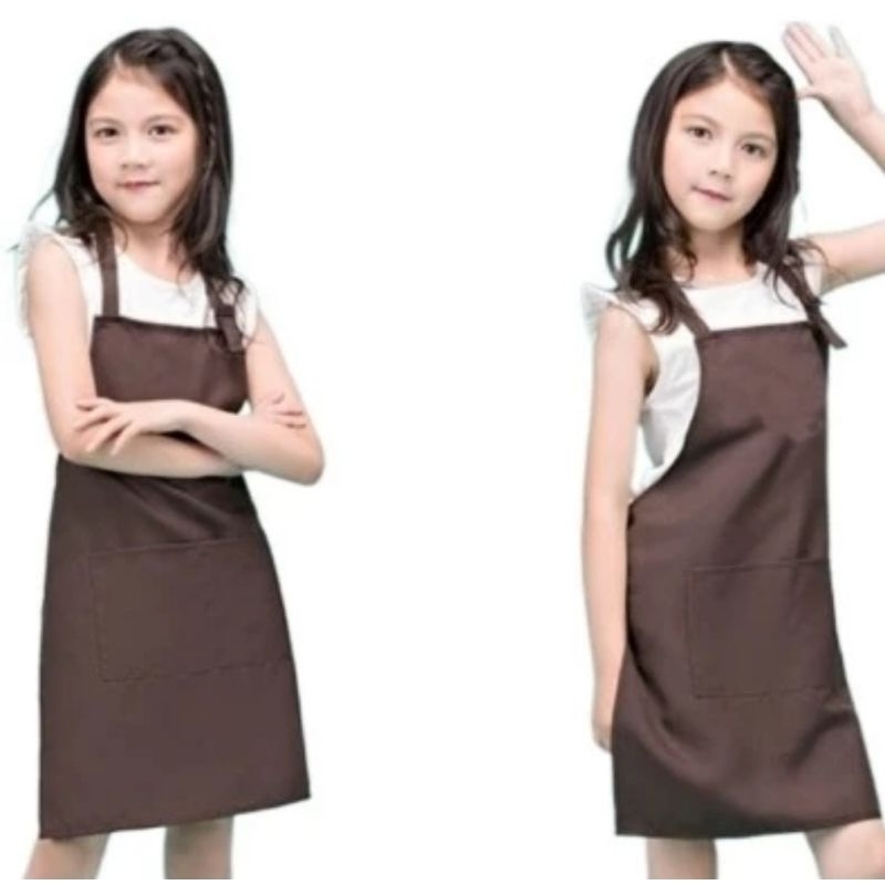 celemek anak polos murah berkualitas-celemek anak SD-celemek anak TK- apron anak