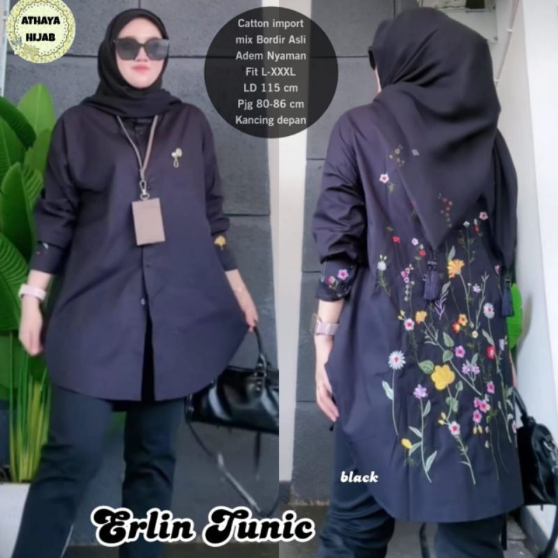 Baju Tunik Wanita Premium Erlin Tunik By Athaya Hijab