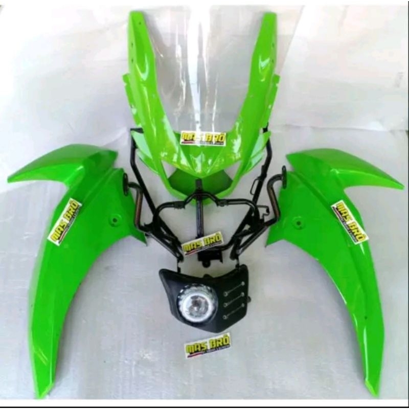 Full set fairing batok breket plus projie Ninja 150 RR NEW Original Kawasaki pilih warna