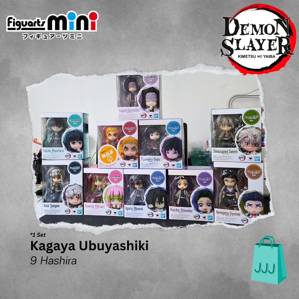 Satu Set Hashira Demon Slayer & Kagaya Ubuyashiki / Tamashii Nations / Figuarts Mini