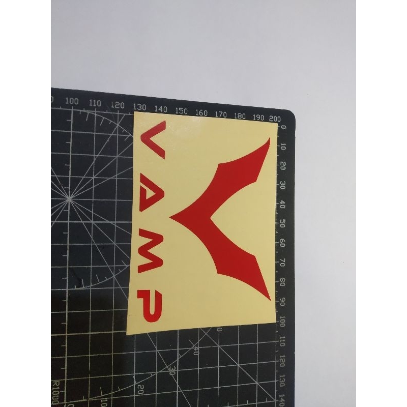 

cutting stiker vamp
