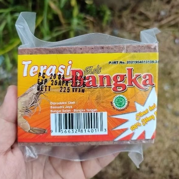 

Terasi Bangka Asli Udang Toboali Bangka 225gram belacan bangka terasi udang bangka