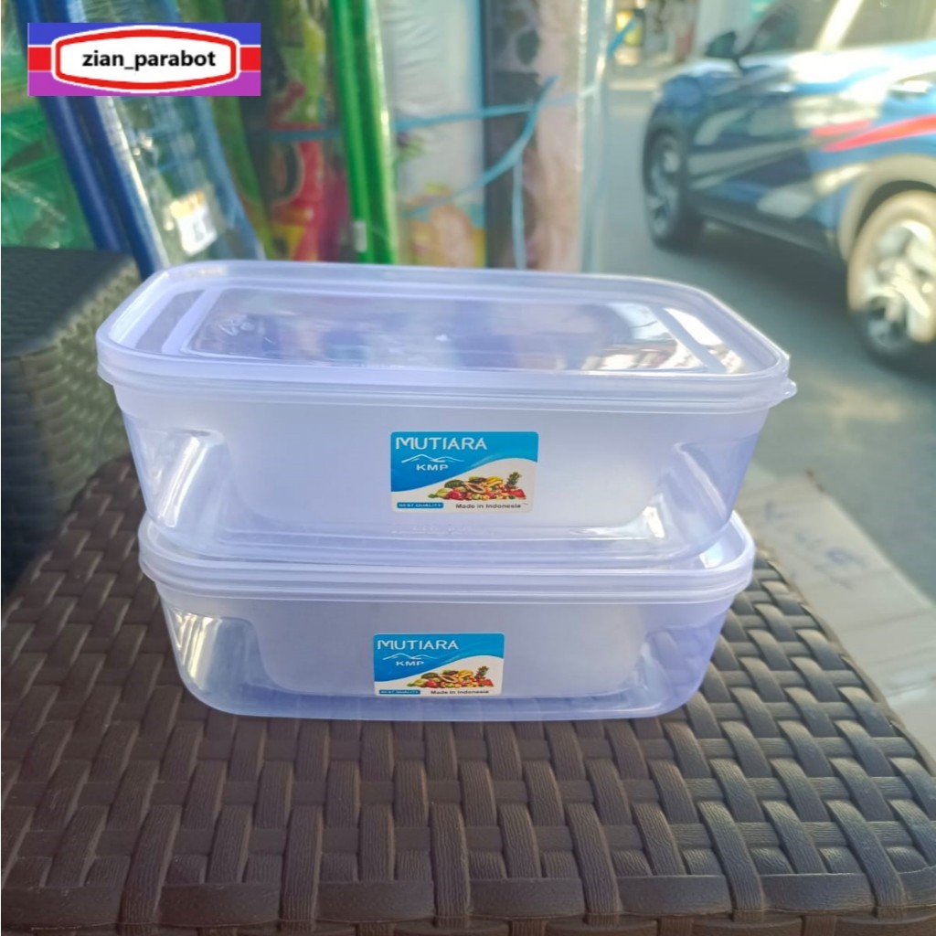 TOPLES KOTAK Makanan Plastik Sayur Transparan KMP TRISULA MUTIARA 700 ML