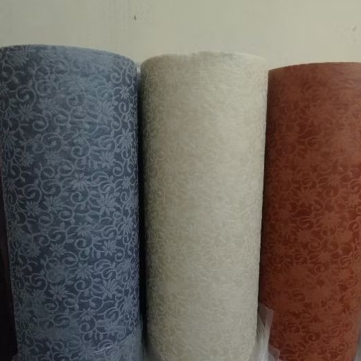 Kain Spunbond Emboss motif Hans Flower lebar 160 cm