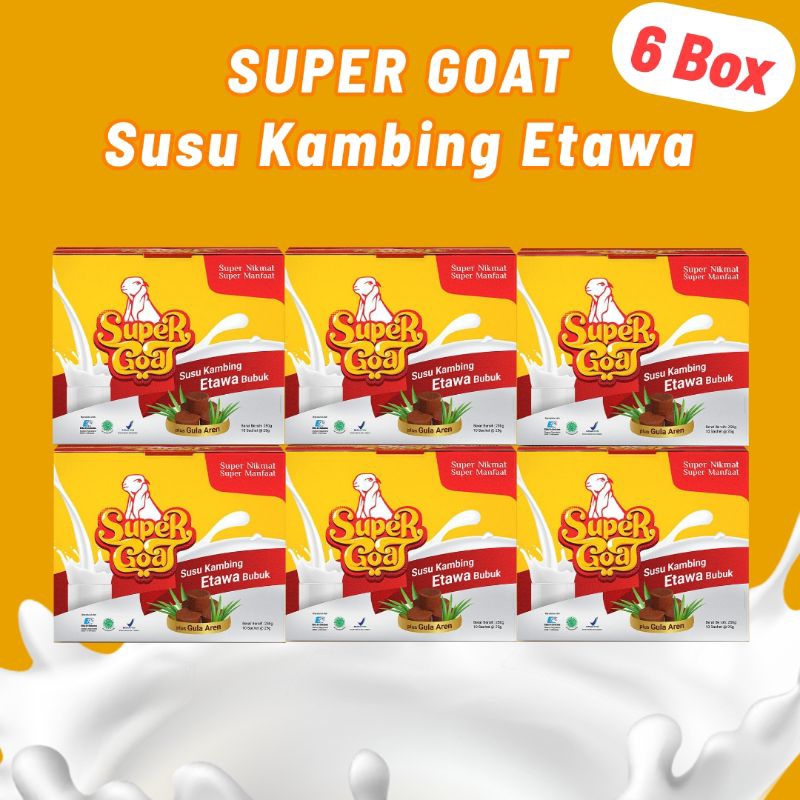 

Supergoat Susu Kambing Etawa Dengan Gula Aren 6 Box