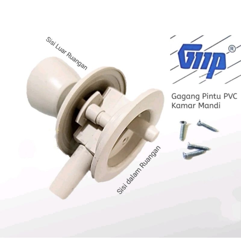 Kunci Pintu Kamar Mandi PVC Handel Pintu Kamar Mandi Set Grendel GMP