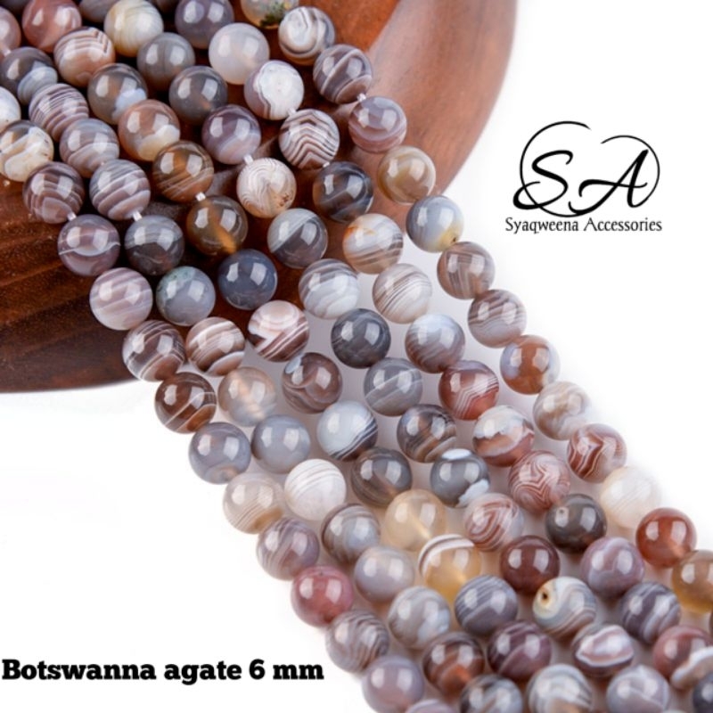 Botswanna agate 6mm