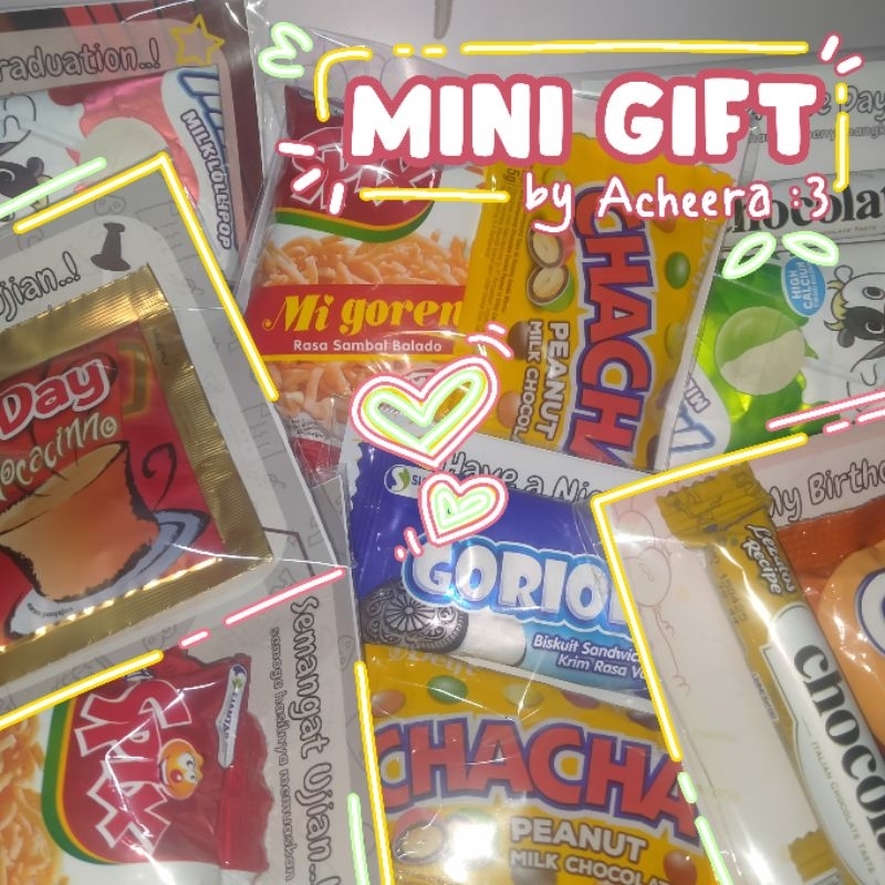 

MINI GIFT / FREEBIES Snack (Bisa Costom Tulisan)