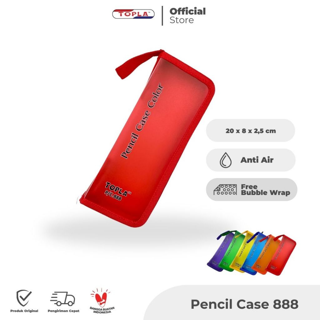 

Pencil case 888 wadah kotak pensil etui pensil sekolah & kuliah Topla
