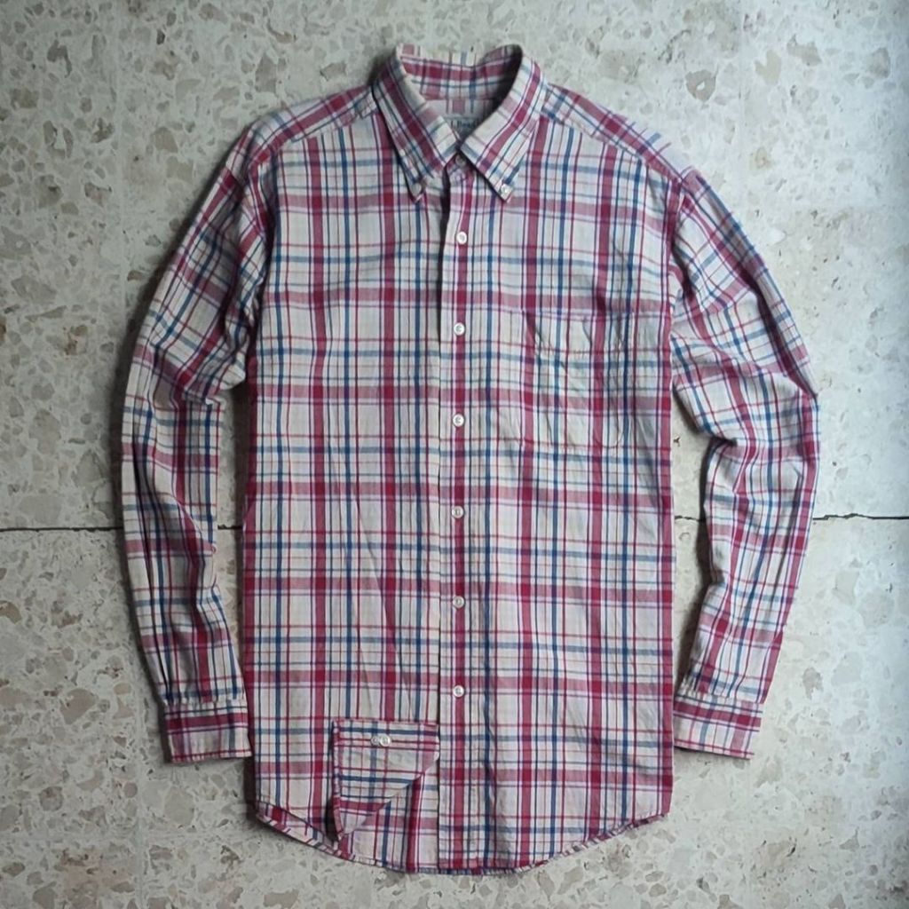 Kemeja Flanel Lengan Panjang LL BEAN Second Original Ukuran M - FLPLLB002M