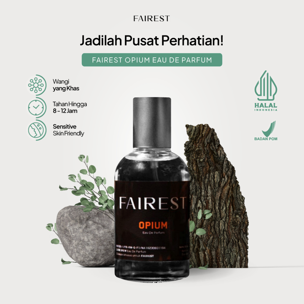 Fairest Opium Eau De Parfum 30ml Farfum Tahan Lama Unisex Mewah Awet 8-12 Jam By Fairest.id
