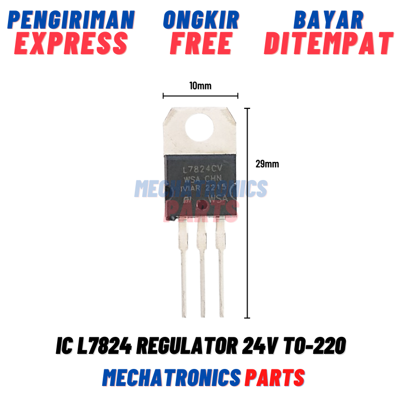 IC L7824 Regulator 24V TO-220 24 Volt L7824CV 7824 TO220 Positive Voltage